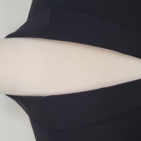 Women's Black Hip Length Blazer Jacket Harve Bernard Size M - Picture 3 of 9